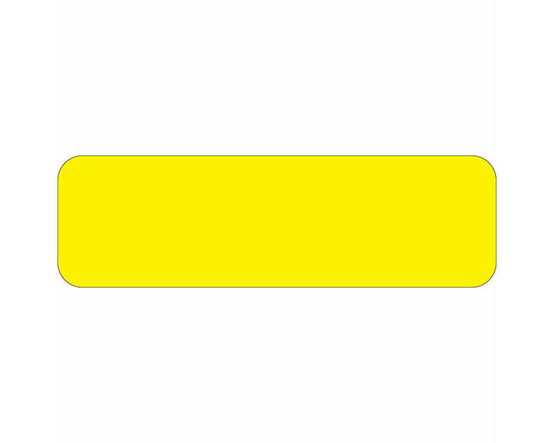 Color Code Label Rectangle 1 5/8" x 7/8" Bright Yellow Paper Permanent - 1000 per Roll | 59700023