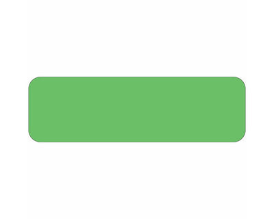 Color Code Label Rectangle 1 5/8" x 7/8" Fl. Green Paper Permanent - 1000 per Roll | 59700026