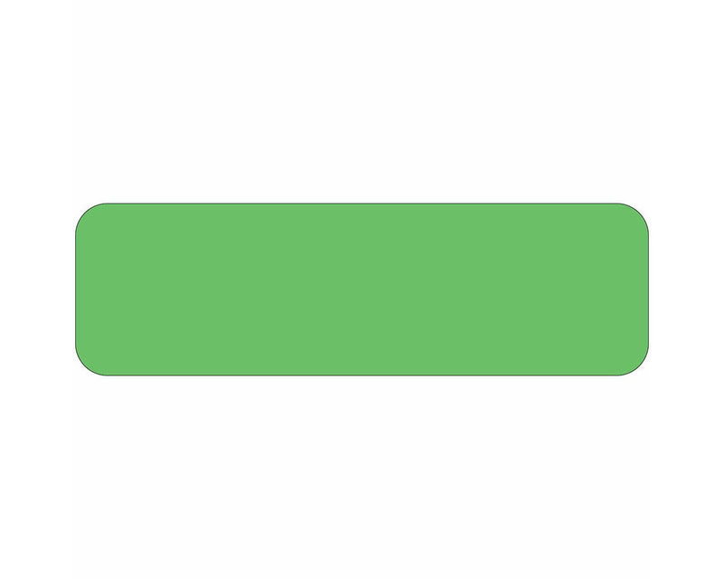 Color Code Label Rectangle 1 5/8" x 7/8" Fl. Green Paper Permanent - 1000 per Roll | 59700026