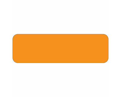 Color Code Label Rectangle 1 5/8" x 7/8" Fl. Orange Paper Permanent - 1000 per Roll | 59700027