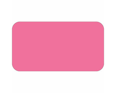 Color Code Label Rectangle 1 5/8" x 7/8" Fl. Pink Paper Permanent - 1000 per Roll | 59700028