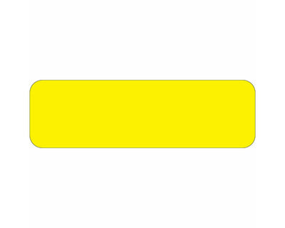 Color Code Label Rectangle 2 1/4" x 7/8" Bright Yellow Paper Permanent - 1000 per Roll | 59700048