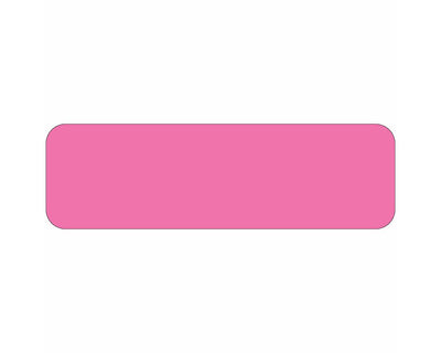 Color Code Label Rectangle 2 1/4" x 7/8" Fl. Pink Paper Permanent - 1000 per Roll | 59700053