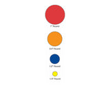 Color Code Label Circle x 3/4" Circle Purple Paper Permanent 1000 per Roll | 59700196
