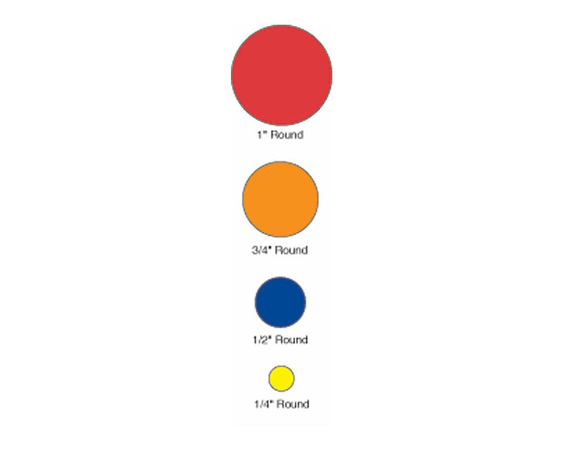 Color Code Label Circle x 3/4" Circle Red Paper Permanent 1000 per Roll | 59700197