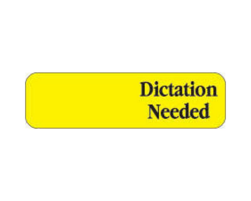 Redi-Tag® Flags & Tags "Dictation Needed" Yellow Removable 1-7/8" x 9/16" 120 per Roll, 6 Rolls per Pack | 59702302