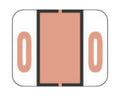 TAB® Compatible 1282 Color Code Label Numeric "0" 1-1/4" x 1" Salmon Permanent, 500 per Roll | 59702811