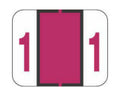 TAB® Compatible 1282 Color Code Label Numeric "1" 1-1/4" x 1" Red Permanent, 500 per Roll | 59702812