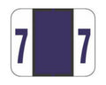 TAB® Compatible 1282 Color Code Label Numeric "7" 1-1/4" x 1" Dark Purple Permanent, 500 per Roll | 59702818