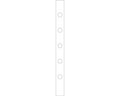 Label Mylar Permanent 8 1/2 "x2/3" Clear 100 per Roll | 59708505