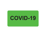 PDC Covid-19 Label Paper Permanent, 1" Core, 2-15/16"x1-1/2" Fluorescent Green, 333 per Roll | 59799001