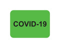 Covid-19 Label Paper Permanent, 1" Core, 1-7/16"x1" Fluorescent Green, 666 per Roll | 59799002