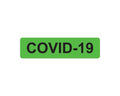 PDC Covid-19 Label Paper Permanent, 1" Core, 1-7/16"x3/8" Fluorescent Green, 666 per Roll | 59799003