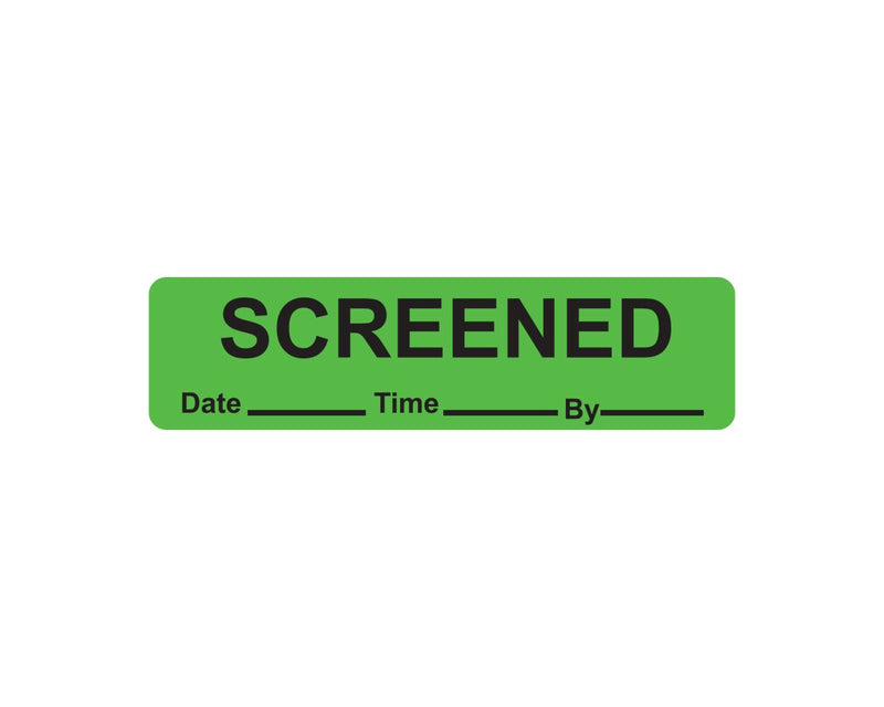 Screened Label Paper Permanent, 1" Core, 1-7/16" X 3/8" Fluorescent Green, 666 per Roll | 59799004