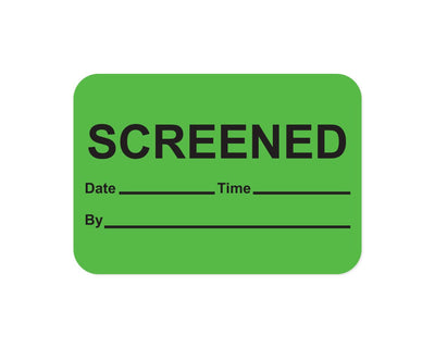 Screened Label Paper Permanent, 1" Core, 1-7/16" X 1" Fluorescent Green, 666 per Roll | 59799005