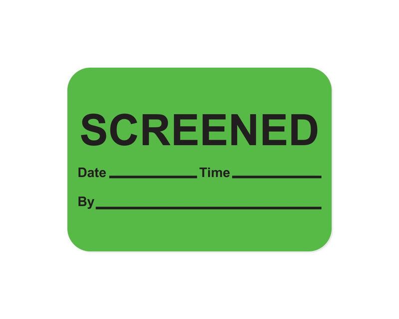 Screened Label Paper Permanent, 1" Core, 1-7/16" X 1" Fluorescent Green, 666 per Roll | 59799005
