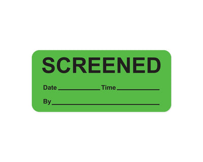 Screened Label Paper Permanent, 1" Core, 2-1/4" X 1" Fluorescent Green, 420 per Roll | 59799006