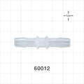 Straight Connector, Barbed, Natural - Fits 5/16 inch ID Tubing (0.313 inch, 7.94 mm) - 60012