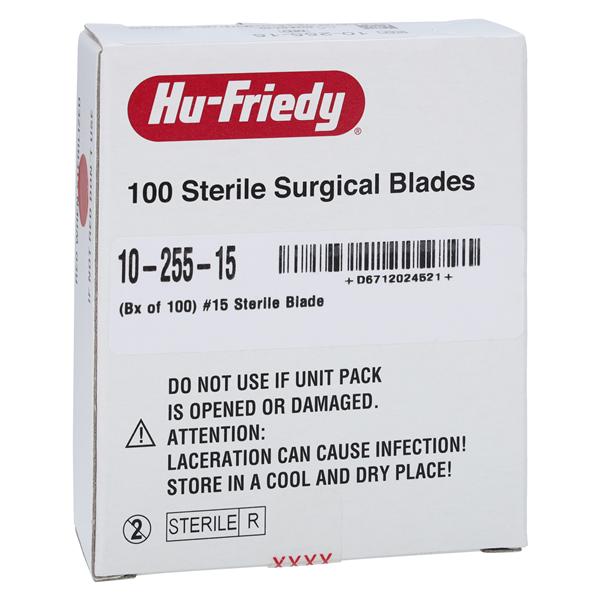 Hu-Friedy Sterile Surgical Blade #15 100/Bx - 10-255-15