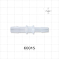 Straight Connector, Reducer, Barbed, Natural - Fits 5/16 inch x 1/4 inch ID Tubing (0.313 inch x 0.25 inch, 7.94 mm x 6.35 mm) - 60015