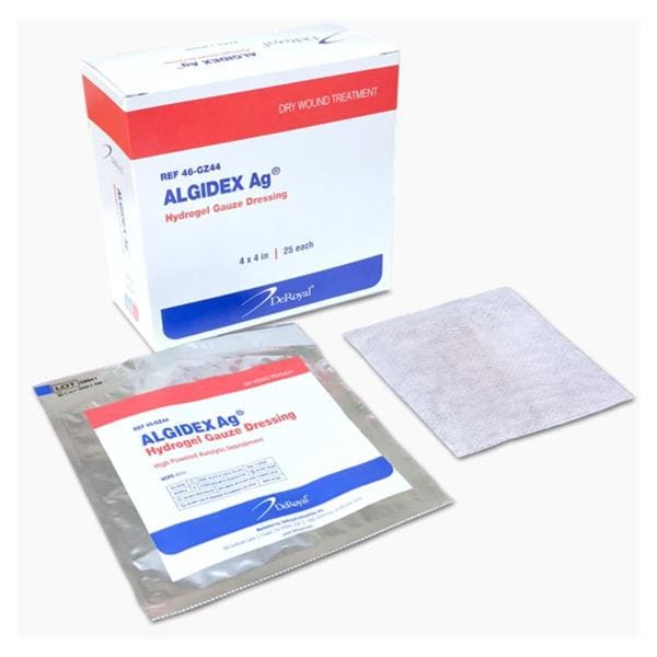 Deroyal Industries Inc Algidex Ag Alginate/Silver Wound Dressing 4x4" LF  - 46-GZ44
