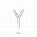 Y Connector, Barbed, Clear - Fits 3/16 inch ID Tubing (0.188  inch, 4.76 mm) - 60140