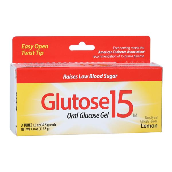 Perrigo Pharmaceuticals Glutose 15 Lemon Gel Gel 15gm Lemon Tube 3/Pk - 00574006930