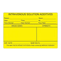 Precision Dynamics Corp. Label Paper Intravenous Yellow 2-1/2x4" 1" Core 1 Each - N-260