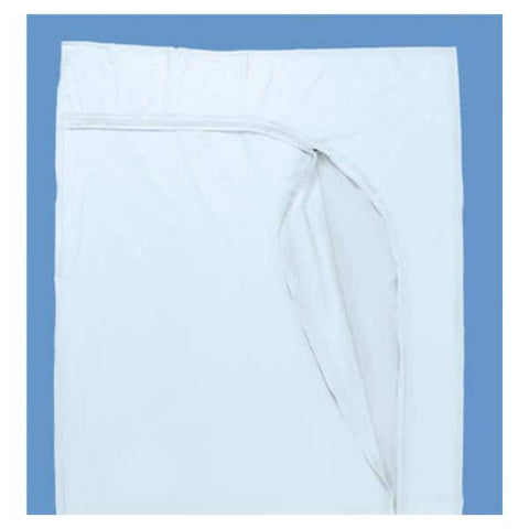 Busse Hospital Disposable -Post Mortem Bag 36x90" White Curved Zipper Closure Polyvinyl Chloride Non-Sterile Not Made With Natural Rubber Latex Disposable Adult With 3 White I.D. Tags 10/Case 907