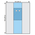 O & M Halyard -124x86-1/2" Sterile Surgical Drape 3-1/2" Fenestrated 89706