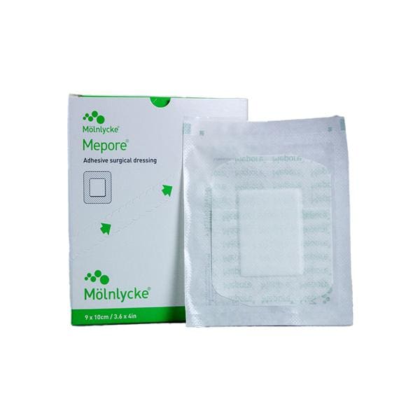 Molnlycke Healthcare Mepore Viscose/Polymer Blend Island Dressing 3-3/5x4" Sterile Self-Adhesive LF  - 670900
