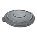 Newell Brands Dist. LLC Lid Can Brute Resin 24-1/2x2" Self-Draining Channels Snap-On Closure UV Inhibitor f/ 44gal Containers 4/Case - FG264560GRAY