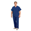 Fashion Seal  Fashion Seal Scrub Shirt V-Neck 1 Pocket Short Sleeves 2X Large Navy Unisex Ea - 78744-2XL