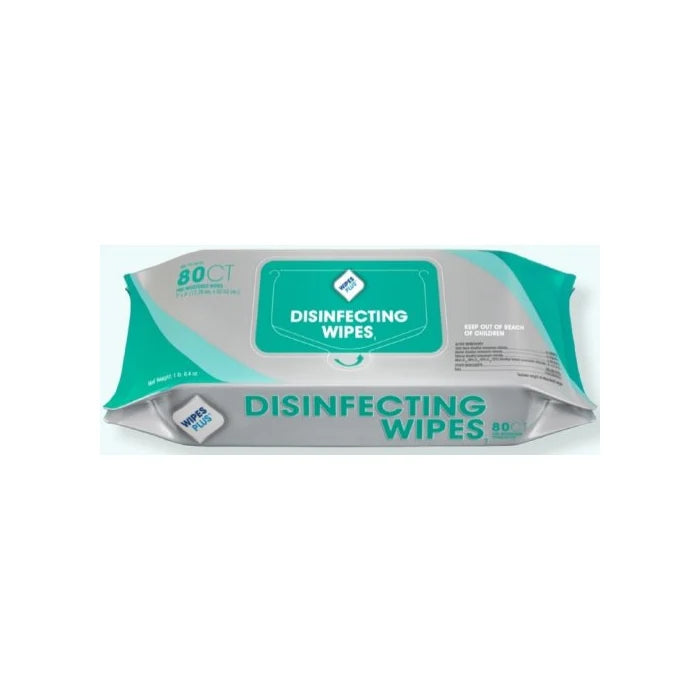 Disinfecting Wipes 80ct, Case of 12