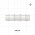 Straight Connector, Barbed, Natural - Fits 3/4 inch ID Tubing (0.75 inch, 19.05 mm) - 61101