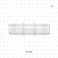 Straight Connector, Barbed, Natural - Fits 1 inch ID Tubing (25.4 mm) - 61102