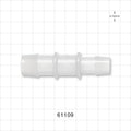 Straight Connector, Reducer, Barbed, Natural - Fits 3/4 inch x 5/8 inch ID Tubing (0.75 inch x 0.625 inch, 19.05 mm x 15.88 mm) - 61109