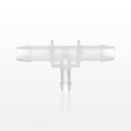 T Connector, Reducer, Barbed, Natural - Fits 3/8 inch ID Tubing (0.375 inch, 9.53 mm); Fits 1/4 inch ID Tubing (0.25 inch, 6.35 mm) - 61204
