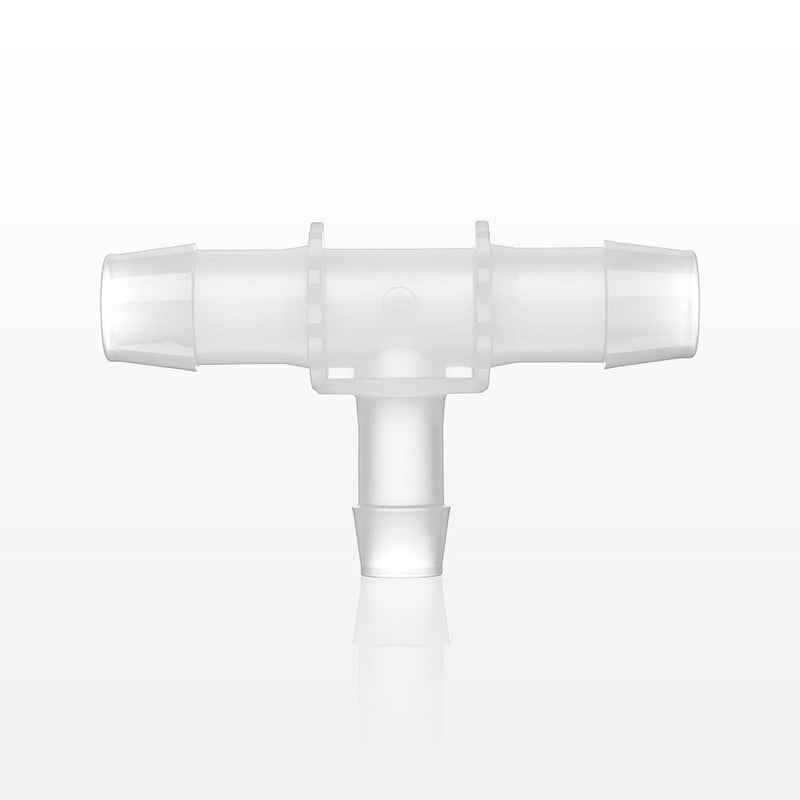 T Connector, Reducer, Barbed, Natural - Fits 1 inch ID Tubing (1 inch, 25.4 mm) Fits 3/4 inch ID Tubing (0.75 inch, 19.05 mm) - 61205