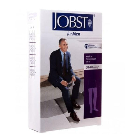 BSN Medical, Inc Jobst forMen Compression Socks Thigh High Large Black - 115414