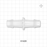Straight Connector, Barbed Natural - Fits 3/4 inch ID Tubing (0.75 inch, 19.05 mm) - 61428
