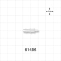 Straight Connector, Reducer, Barbed, Natural - Fits 1/8 inch x 1/16 inch ID Tubing (0.125 inch x 0.063 inch, 3.18 mm x 1.59 mm) - 61456