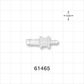 Straight Connector, Reducer, Barbed, Natural - Fits 3/16 inch x 1/8 inch ID Tubing (0.188 inch x 0.125 inch, 4.76 mm x 3.18 mm) - 61465