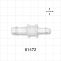 Straight Connector, Reducer, Barbed, Natural - Fits 5/16 inch x 1/4 inch ID Tubing (0.313 inch x 0.25 inch, 7.94 mm x 6.35 mm) - 61472