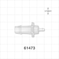 Straight Connector, Reducer, Barbed, Natural - Fits 3/8 inch x 1/8 inch ID Tubing (0.375 inch x 0.125 inch, 9.53 mm x 3.18 mm) - 61473