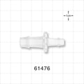 Straight Connector, Reducer, Barbed, Natural - Fits 3/8 inch x 1/4 inch ID Tubing (0.375 inch x 0.25 inch, 9.53 mm x 6.35 mm) - 61476