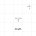 T Connector, Barbed, Natural - Fits 1/16 inch ID Tubing (0.063 inch, 1.59 mm) - 61530