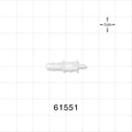 Straight Connector, Reducer, Barbed, Natural - Fits 1/8 inch x 1/16 inch ID Tubing (0.125 inch x 0.063 inch, 3.18 mm x 1.59 mm) - 61551
