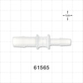 Straight Reducer Connector, Barbed, Natural - Fits 3/8 inch  x 1/4 inch ID Tubing (0.375 inch x 0.25 inch, 9.53 mm x 6.35 mm) - 61565