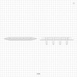 Boat Port, Barbed, Natural - 4 Ports Fit 1/4 inch ID Tubing (0.25 inch, 6.35 mm) - 61585